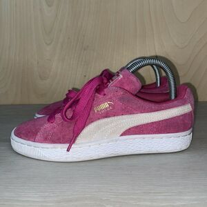 Puma Suede Pink / White 355462 38 Women's 6